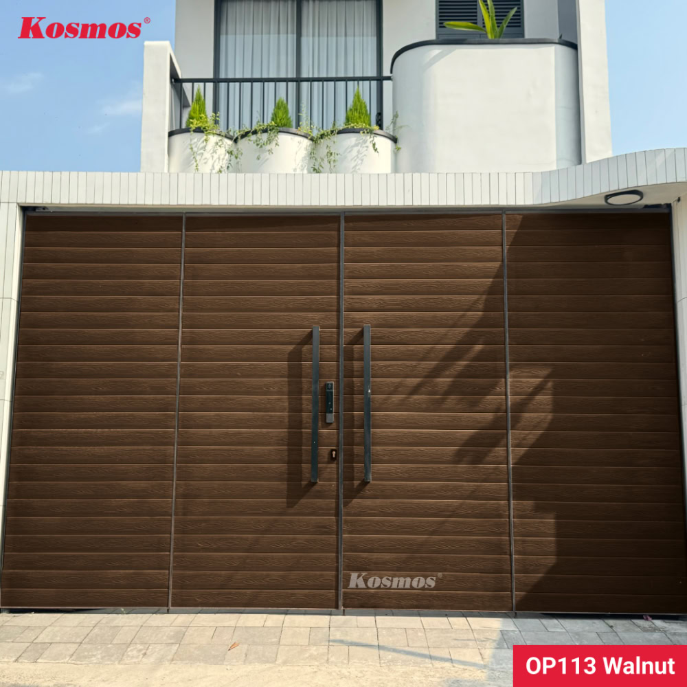 Tấm ốp ASA OP113X16 nâu chống chịu thời tiết, phù hợp với các hạng mục trang trí ngoài trời