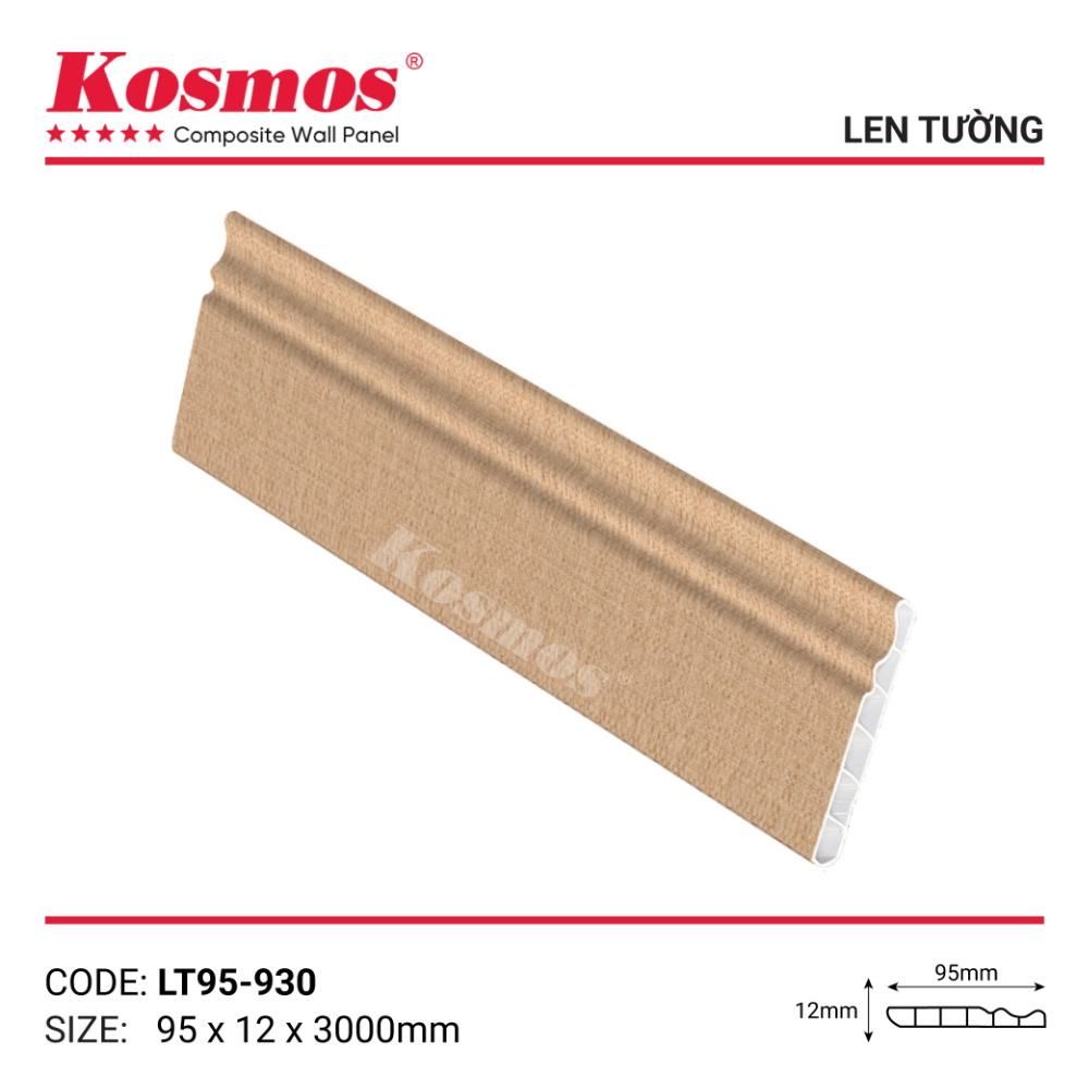 Len tường vân vải vàng nhạt mã LT95-930