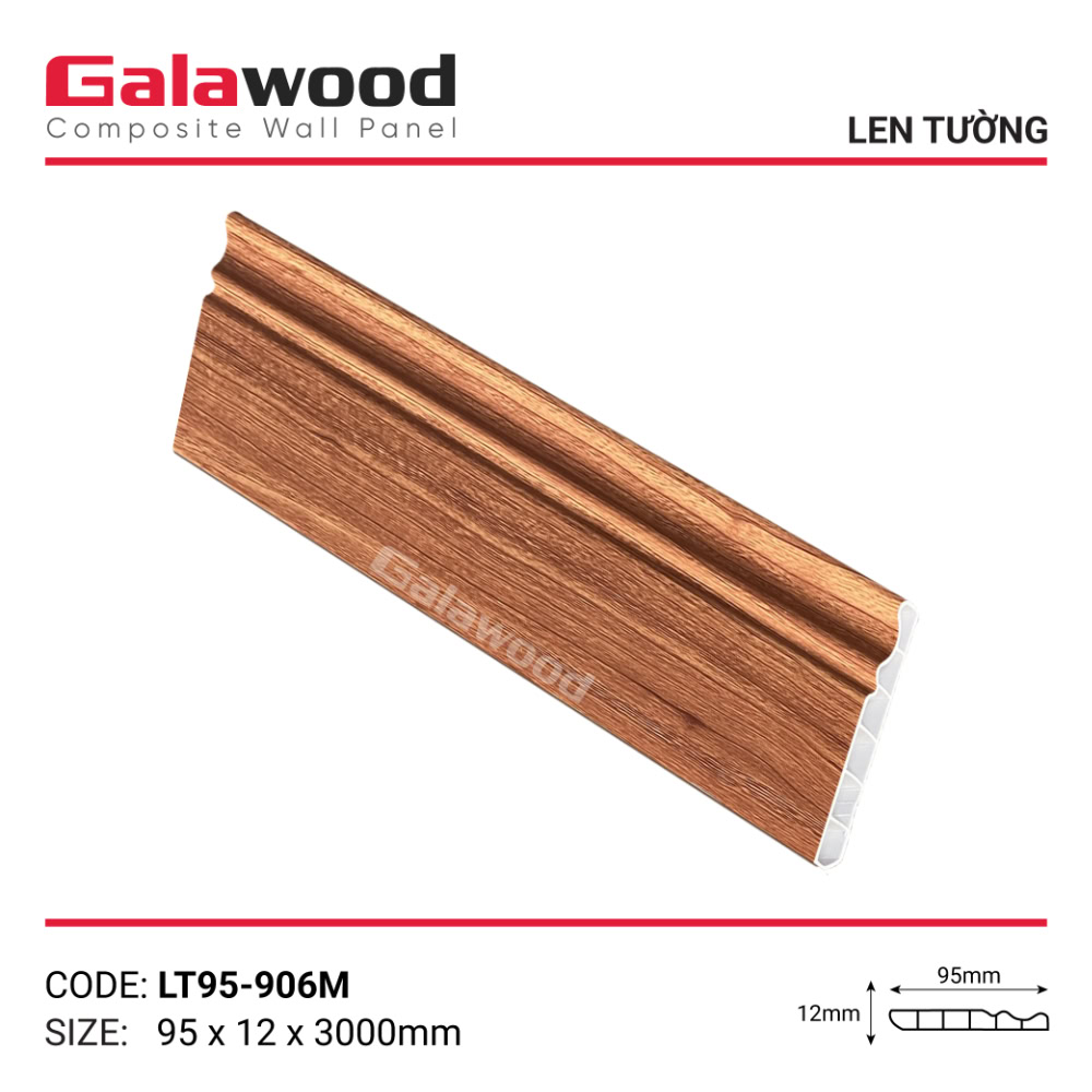 Phào chân tường mã LT95-906M màu vàng cam