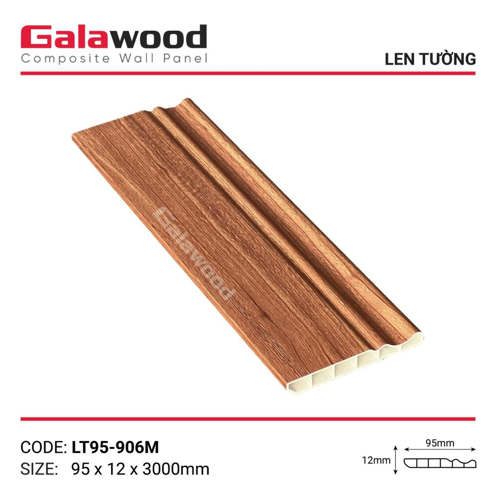 Phào chân tường mã LT95-906M màu vàng cam