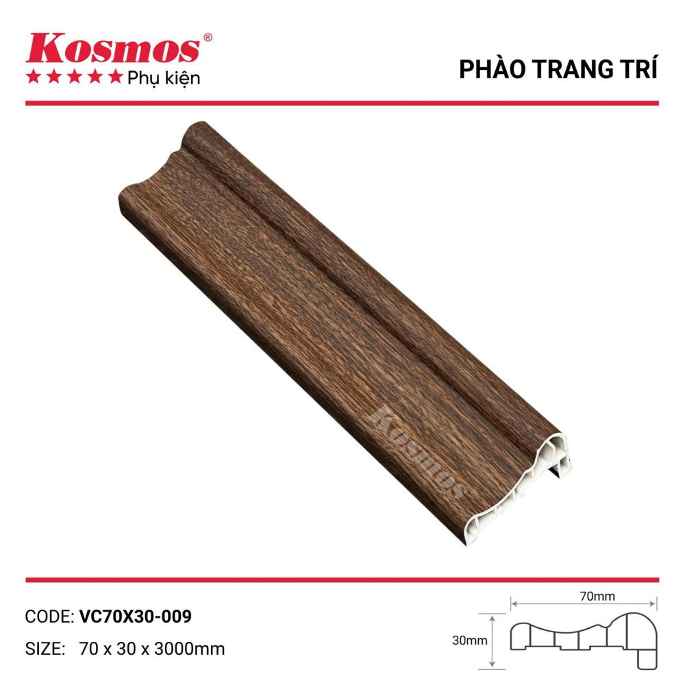 VC70x30-009 Walnut Brown Door Trim
