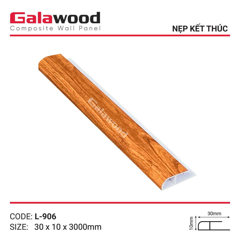 Phụ kiện nẹp kết thúc L-906 màu vàng cam