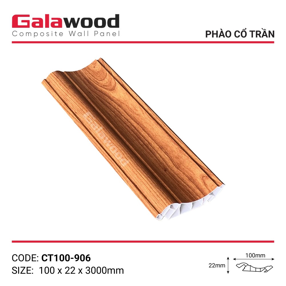 Phụ kiện phào cổ trần vàng cam mã CT100-906 Phụ kiện phào cổ trần vàng cam mã CT100-906