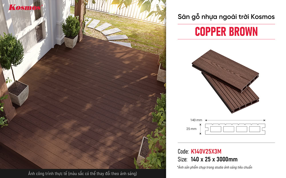 Hình ứng dụng sàn gỗ nhựa K140V25X3M Copper Brown Hình ứng dụng sàn gỗ nhựa K140V25X3M Copper Brown