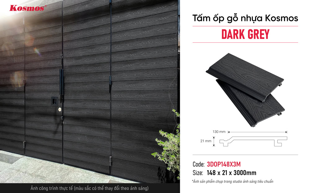 Hình ứng dụng tấm ốp gỗ nhựa 3DOP148X3M Dark Grey Hình ứng dụng tấm ốp gỗ nhựa 3DOP148X3M Dark Grey