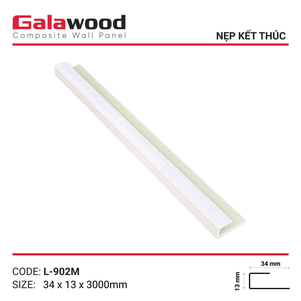 Thanh nẹp kết thúc L-902M họa tiết vân vải trắng Thanh nẹp kết thúc L-902M họa tiết vân vải trắng