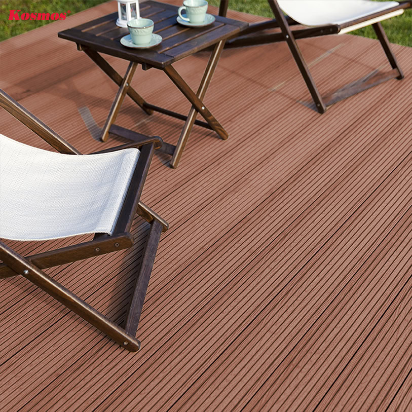 Ứng dụng của sàn gỗ nhựa màu Wood mã G3D140V25 lát sàn ngoài trời