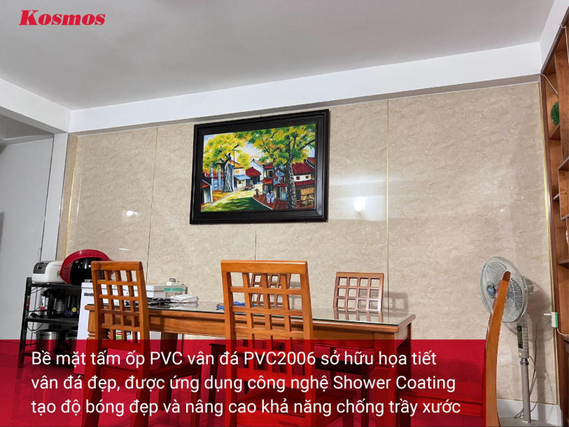 Tấm ốp PVC vân đá Marble PVC2006
