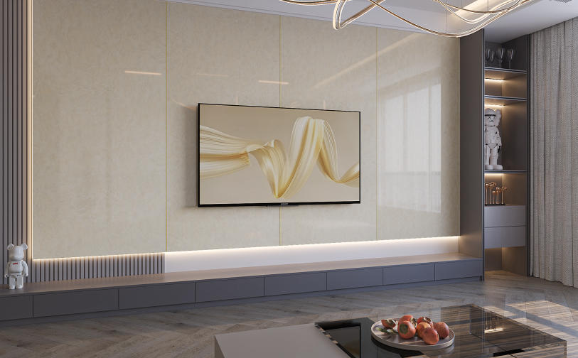 Tấm ốp Marble PVC2012 trắng ngà xà cừ ốp vách 