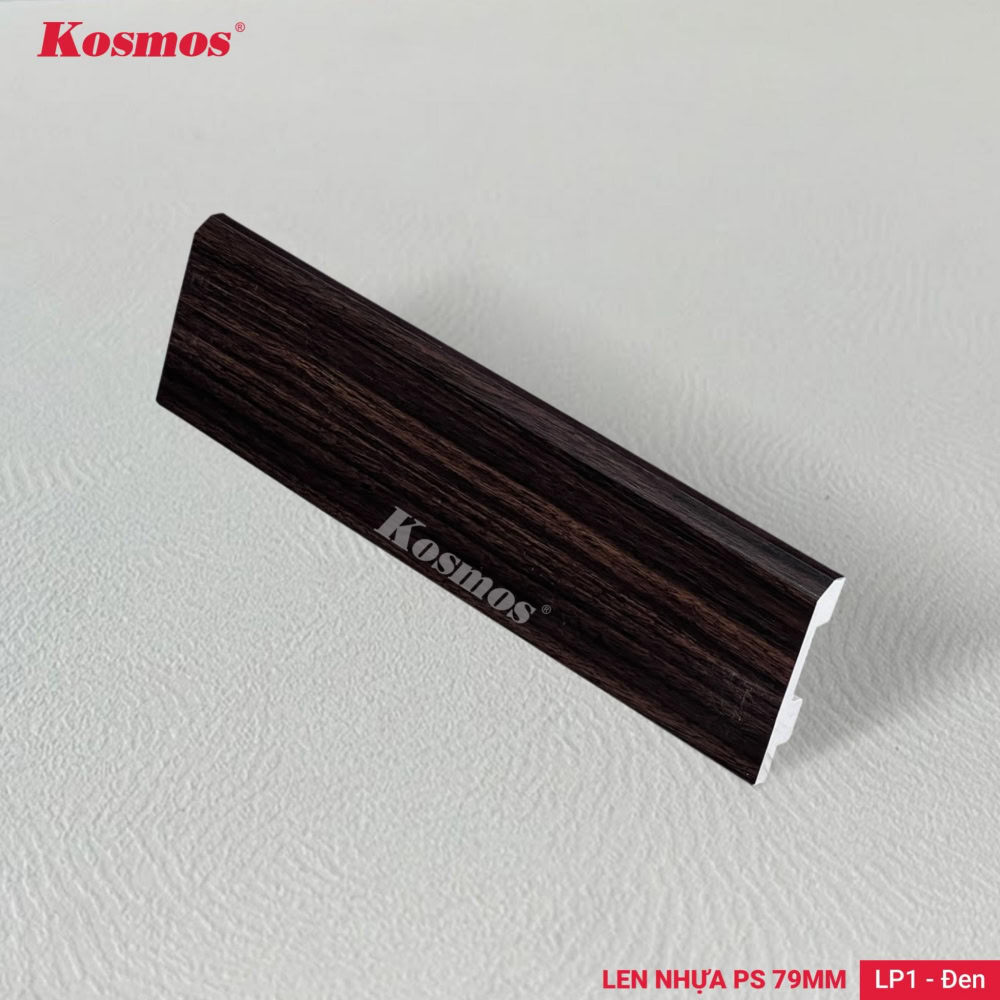 Len chân tường nhựa PS LP1 màu đen
