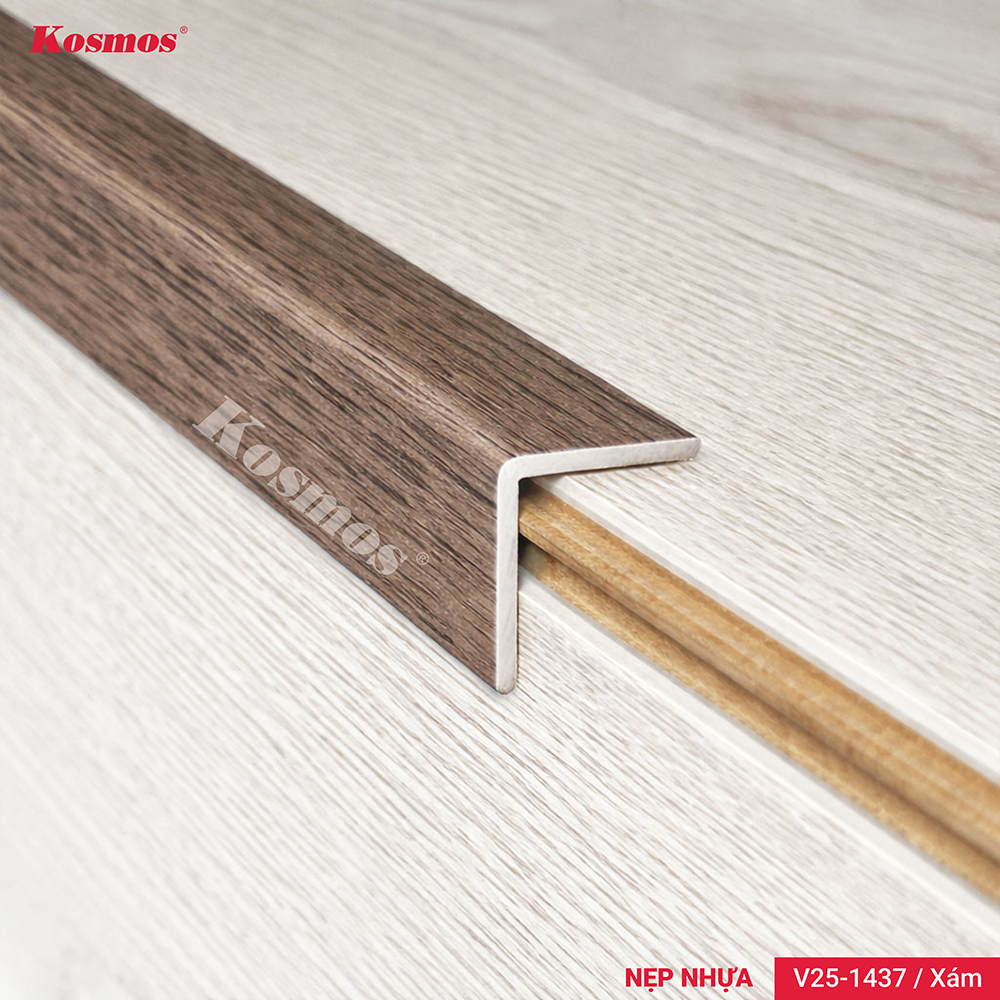 Hình ứng dụng lắp đặt nẹp nhựa sàn gỗ V25-1437 Hình ứng dụng lắp đặt nẹp nhựa sàn gỗ V25-1437