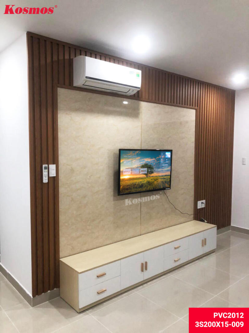 Tấm ốp PVC2012 xà cừ trắng ngà 