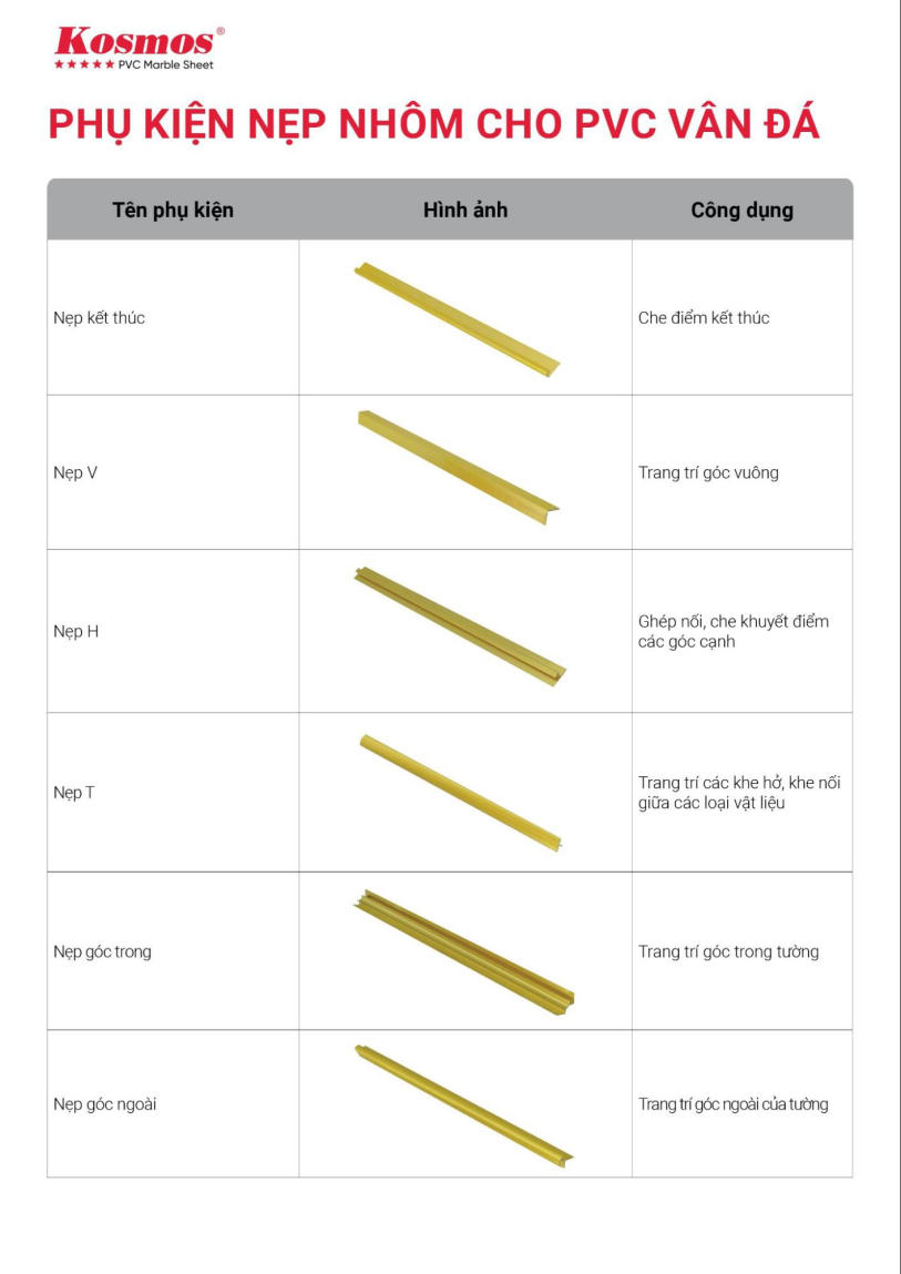 Phụ kiện nẹp nhôm