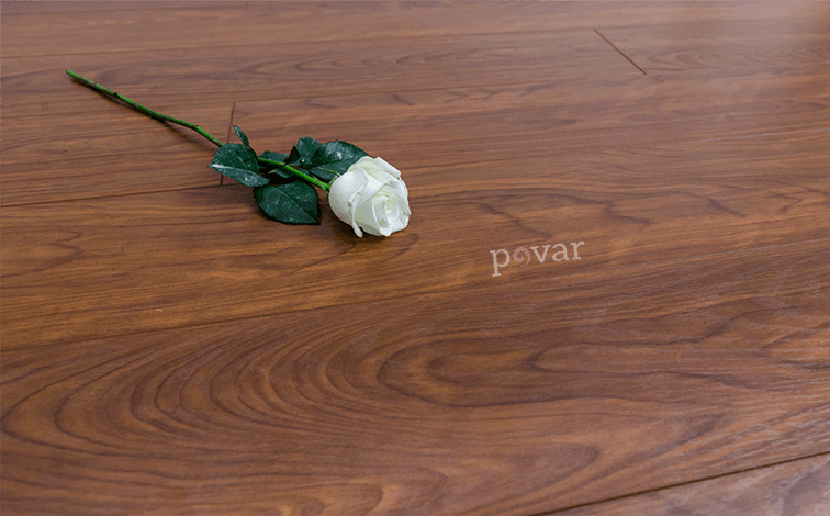 Sàn gỗ công nghiệp Povar HQ5503 chụp với phụ kiện