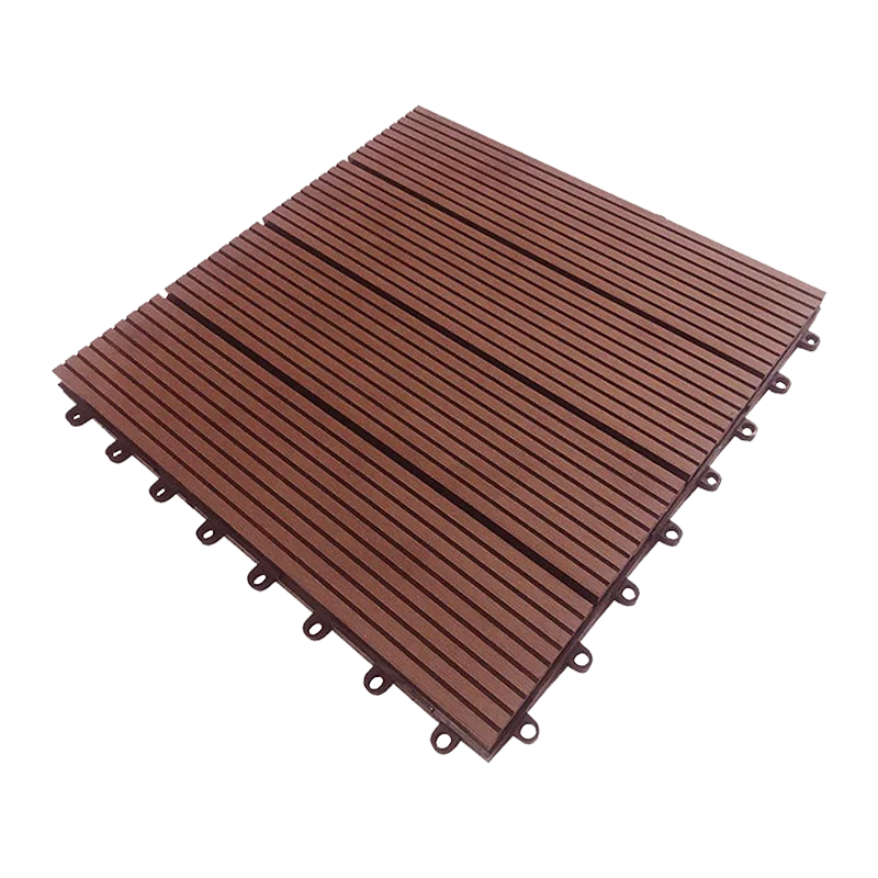 Vỉ gỗ nhựa ngoài trời - vân sọc - VI300X300 - VG - copper brown