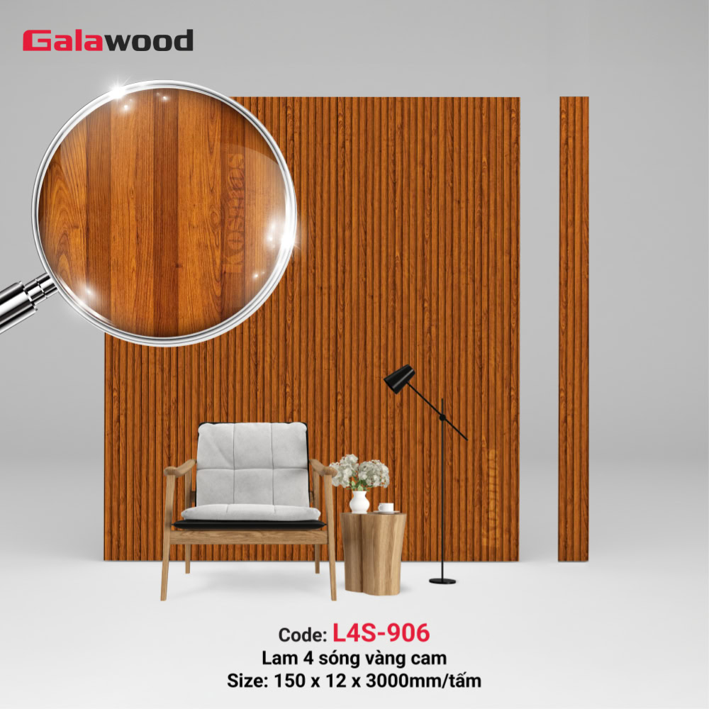 Lam 4 sóng Galawood L4S-906 vàng cam