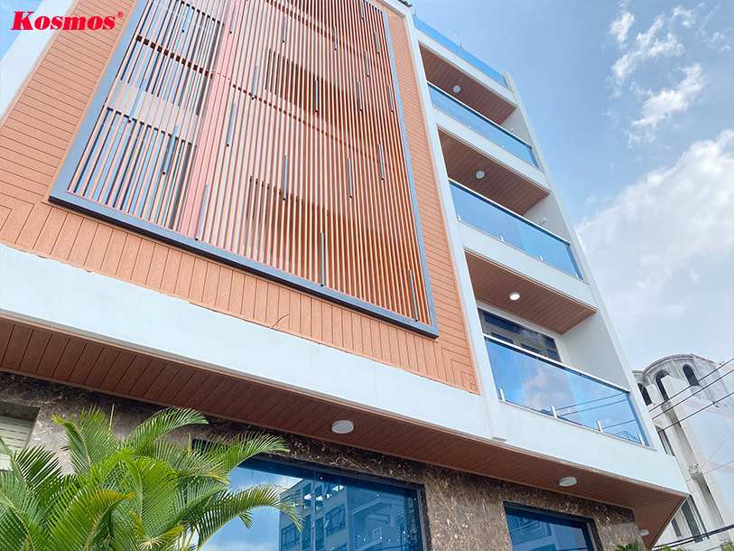 Sử dụng vật liệu gỗ nhựa ốp tường ngoại thất Sử dụng vật liệu gỗ nhựa ốp tường ngoại thất