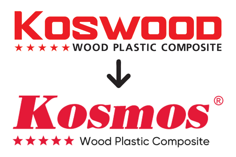 Thay đổi nhận diện thương hiệu Koswood sang kosmos