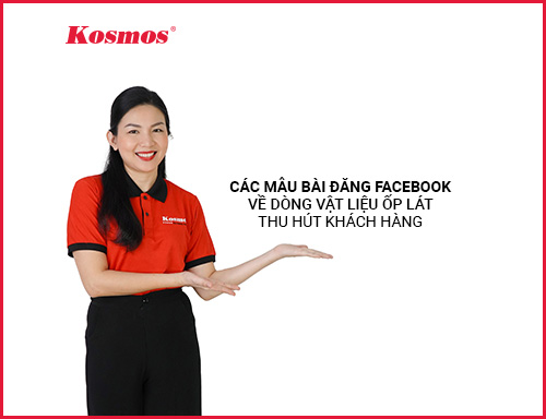 Các mẫu bài đăng facebook về dòng vật liệu ốp lát