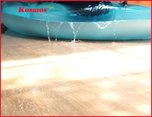 Water resistant wooden floor