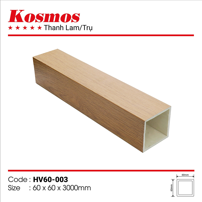 Thanh lam nhựa giả gỗ mã HV60-003