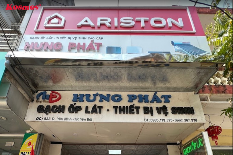 Cửa hàng thiết bị vệ sinh Hưng Phát tại Yên Bái