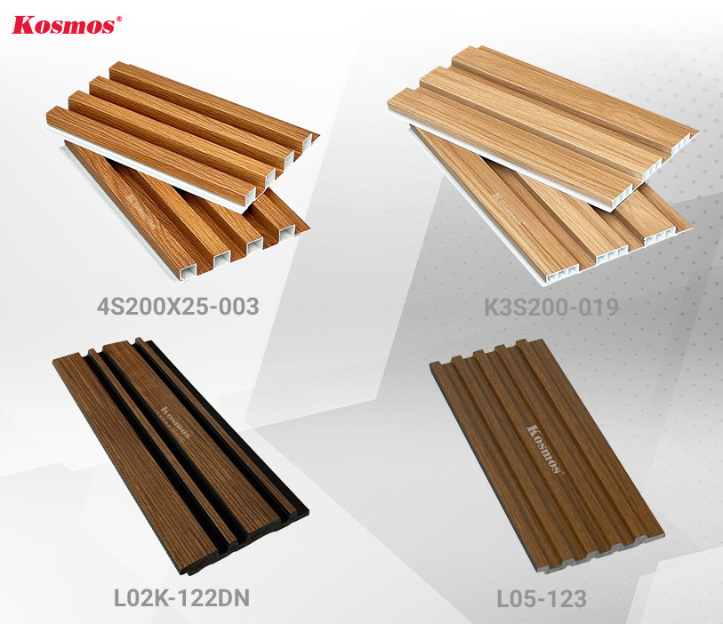 Tấm ốp lam sóng có nhiều kiểu dáng Tấm ốp lam sóng có nhiều kiểu dáng