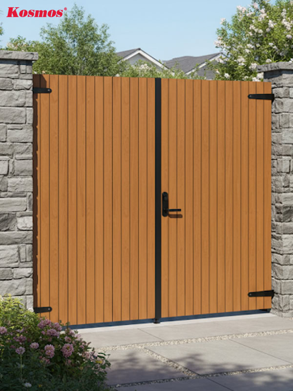 Cổng gỗ nhựa composite biên dạng sóng