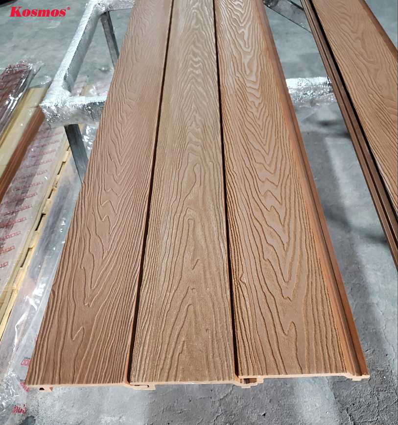 Hình ảnh sản phẩm gỗ nhựa ở 2 lô khác nhau bị lệch màu.