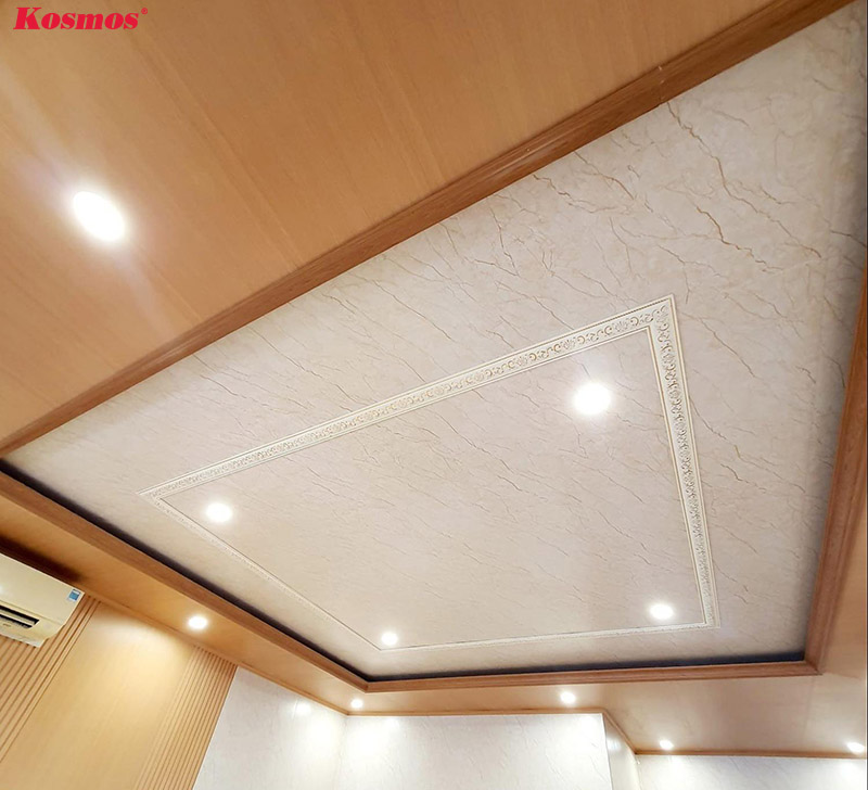 Ứng dụng tấm nhựa PVC để trang trí trần nhà
