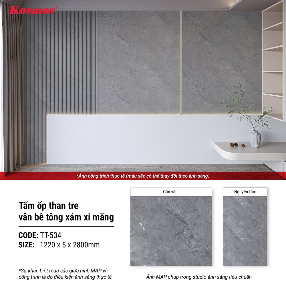 Hình công trình ứng dụng tấm ốp than tre vân bê tông xám xi măng TT-534 Hình công trình ứng dụng tấm ốp than tre vân bê tông xám xi măng TT-534