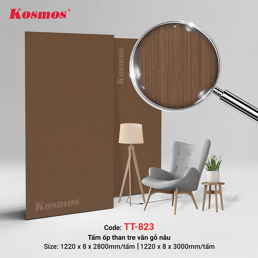 Brown wood grain bamboo charcoal panel TT-823 Brown wood grain bamboo charcoal panel TT-823