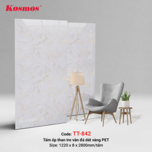 Kosmos TT-842 Gold-plated PET Bamboo Charcoal Stone Grain Panel