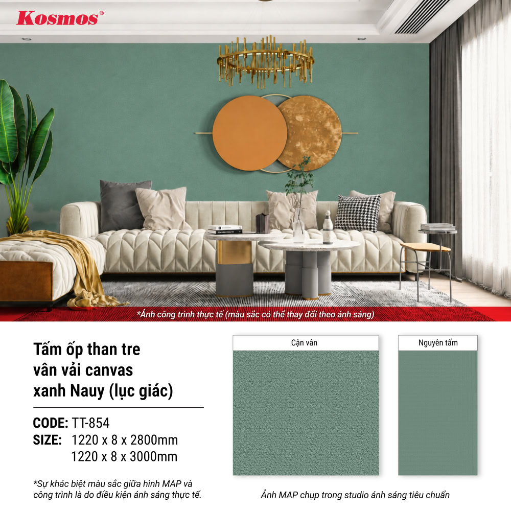 Hình ứng dụng tấm ốp than tre vân vân vải Canvas xanh Nauy Hình ứng dụng tấm ốp than tre vân vân vải Canvas xanh Nauy