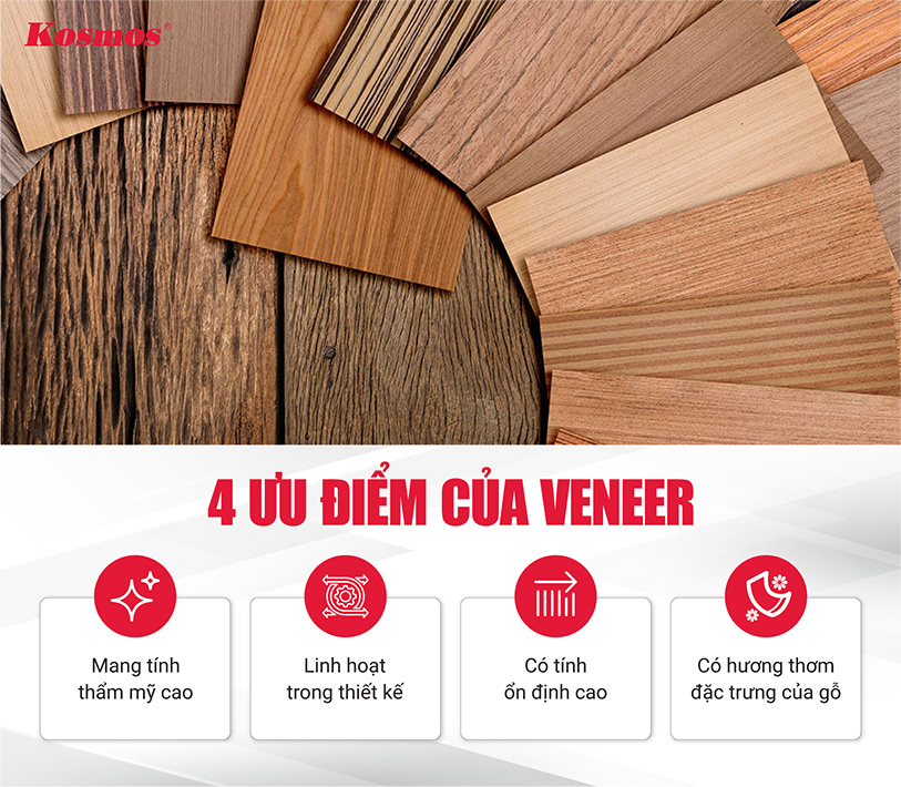 4 ưu điểm của ván Veneer