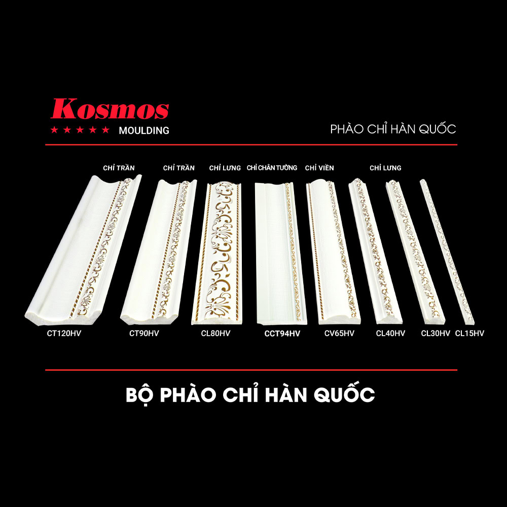 Bộ phảo chỉ Hàn Quốc hoa văn
