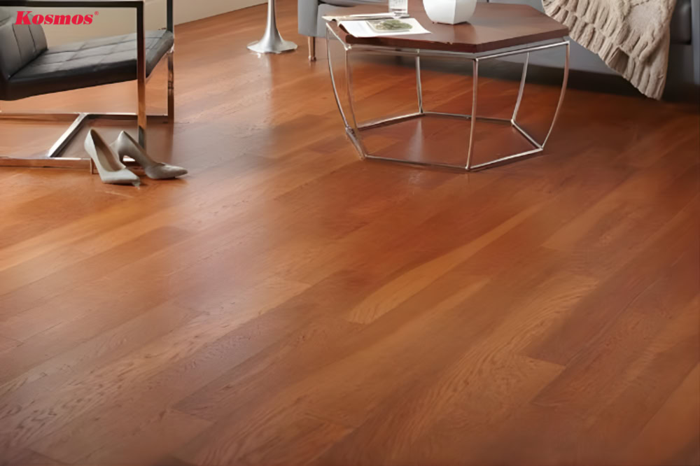 Sàn gỗ Lim Lào có tông màu nâu vàng