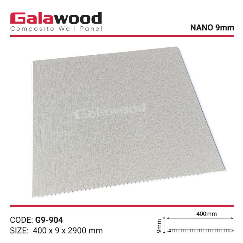 Tấm ốp nano Galawood vân vải xám (G9-904)