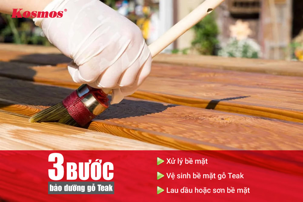 3 bước bảo dưỡng gỗ Teak 3 bước bảo dưỡng gỗ Teak