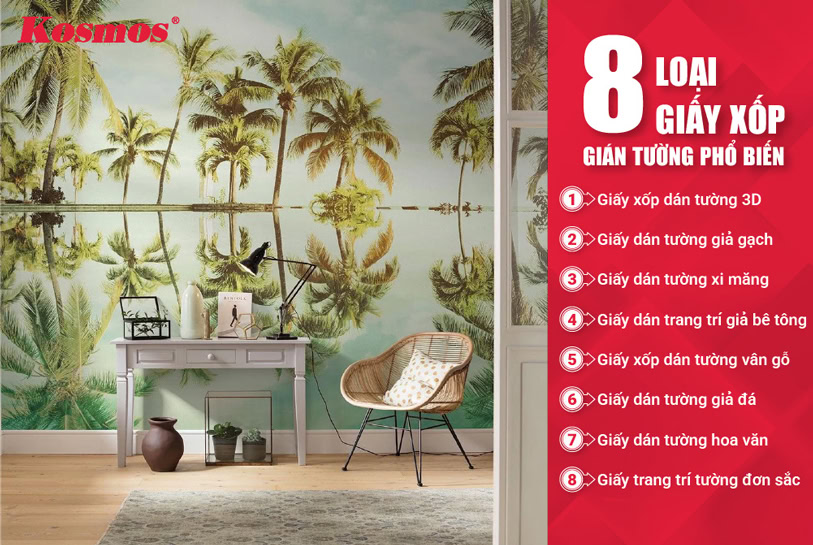 8 popular types of foam wall paper
