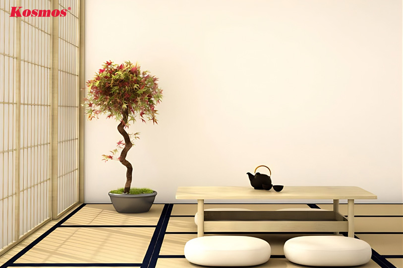 Chiếu Tatami là vật liệu quen thuộc trong phong cách kiến trúc Nhật Bản Chiếu Tatami là vật liệu quen thuộc trong phong cách kiến trúc Nhật Bản