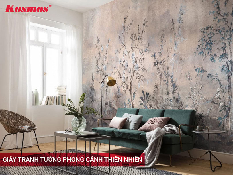 Natural landscape wall paper