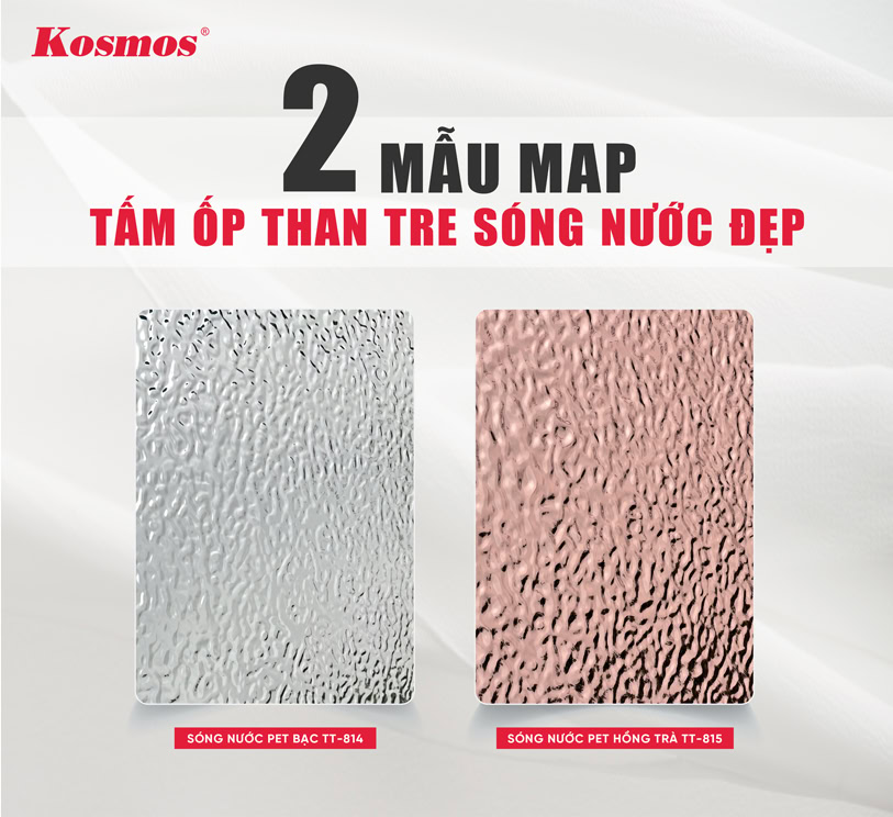 Map tấm ốp sợi than tre sóng nước Kosmos Map tấm ốp sợi than tre sóng nước Kosmos