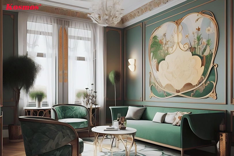 Phong cách thiết kế nội thất Art Deco tận dụng ánh sáng để tạo điểm nhấn