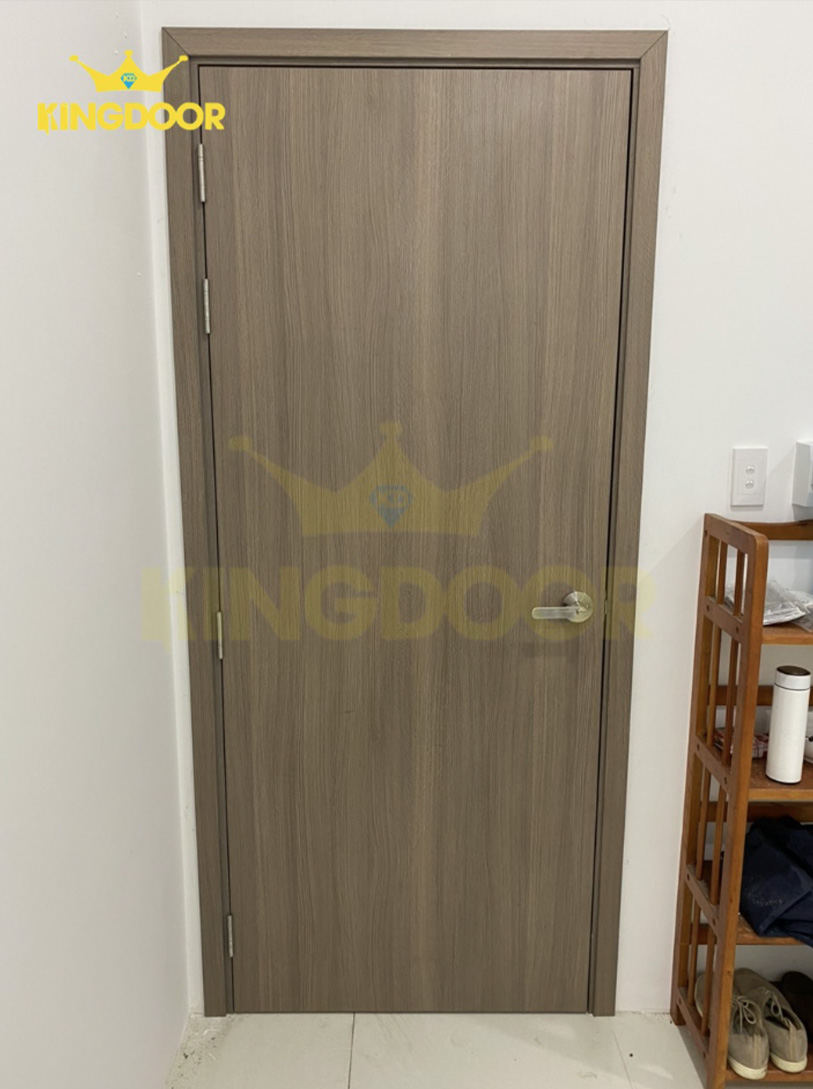 Puerta de madera MDF revestida de melamina Kingdoor