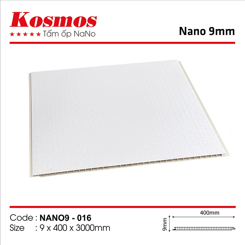Hình ảnh tấm nhựa ốp tường PVC vân gỗ NANO9-016