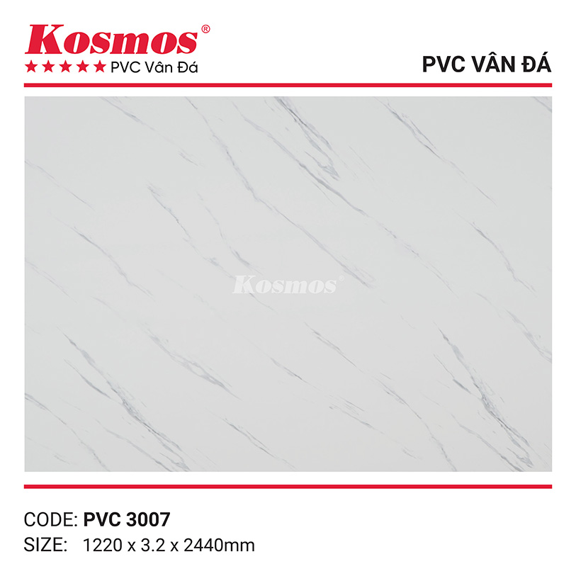 Hình ảnh tấm nhựa PVC vân đá 3.2mm PVC3007