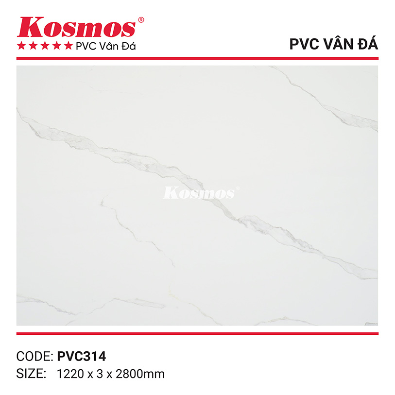 Hình ảnh tấm nhựa PVC vân đá 3mm PVC314