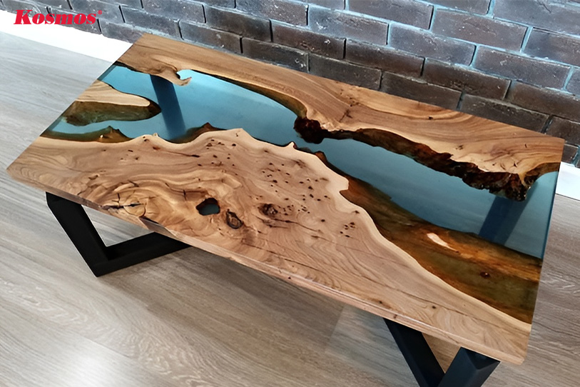 Khám phá bàn gỗ nhựa Epoxy