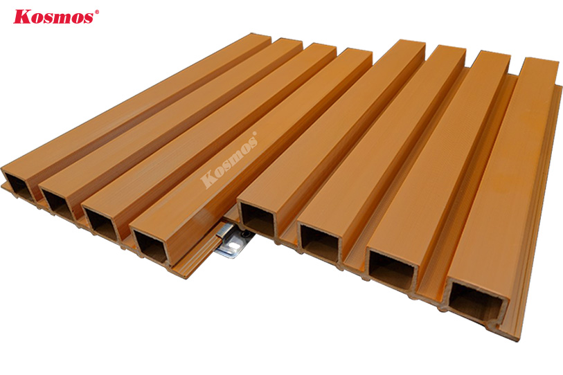 Lam sóng gỗ nhựa ASA có cạnh hèm ngắn như 4S184X28 cần sử dụng thêm con ke khi lắp đặt
